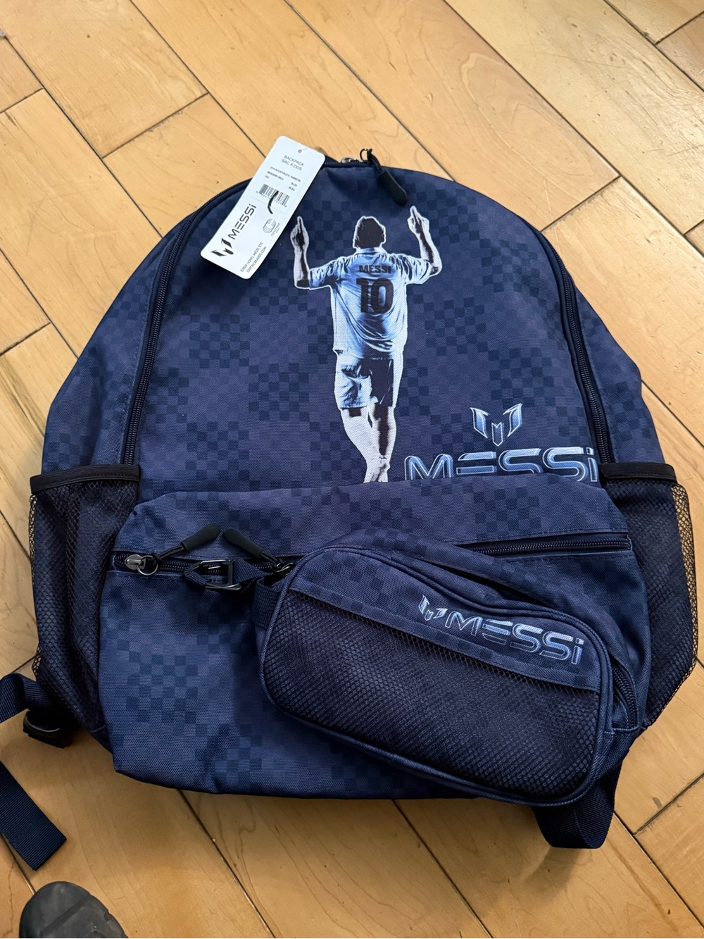 Messi Backpack with Front Pouch and pencil case